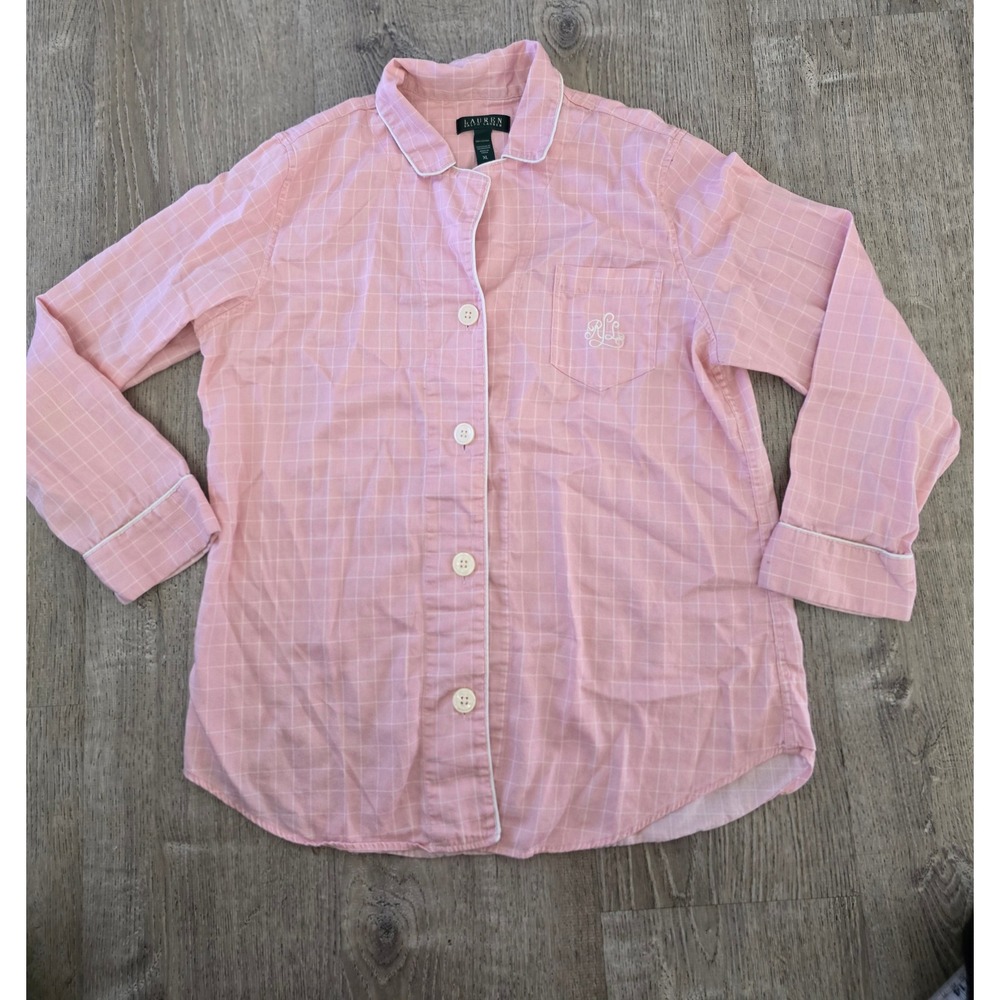 EUC XL Women's Lauren Ralph Lauren Pink Picnic‎ Nightgown Pajama